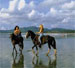 Horseback Riding on the beach in Costa Rica